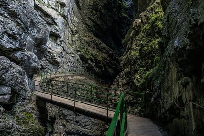 "Indianerkopf im Inneren der Klamm"